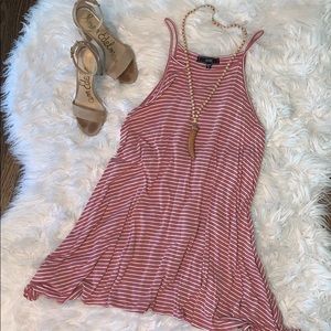 Mauve Striped Dress